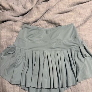 Teal goldhinge tennis skirt